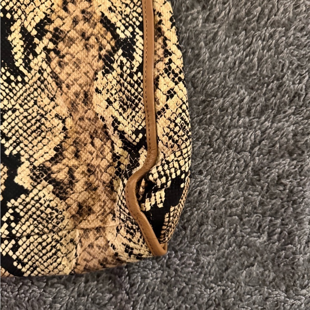COACH Vintage Madison Phoebe Canvas Python Snakeskin Shoulder Bag - Picture 15 of 16